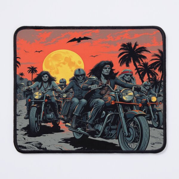 Item preview, Retro Hippie Crew in 70s Freedom Scene – Peter Max Inspired Popart Roadtrip designed and sold by FotoworldEdel.