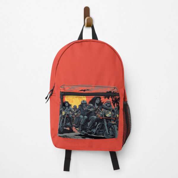 Item preview, Retro Hippie Crew in 70s Freedom Scene – Peter Max Inspired Popart Roadtrip designed and sold by FotoworldEdel.