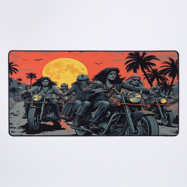 Item preview, Retro Hippie Crew in 70s Freedom Scene – Peter Max Inspired Popart Roadtrip designed and sold by FotoworldEdel.