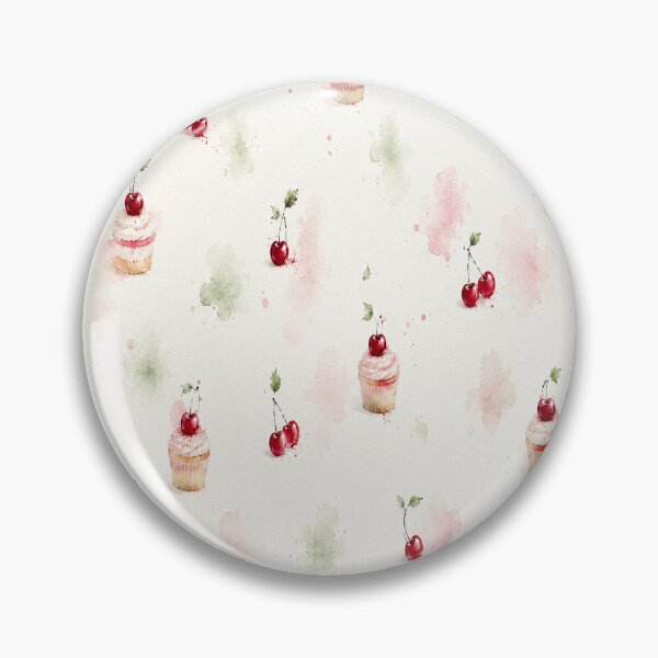 Item preview, The Cherry on Top – Watercolor Cherry Cake Pattern designed and sold by Ingorgia Studio.