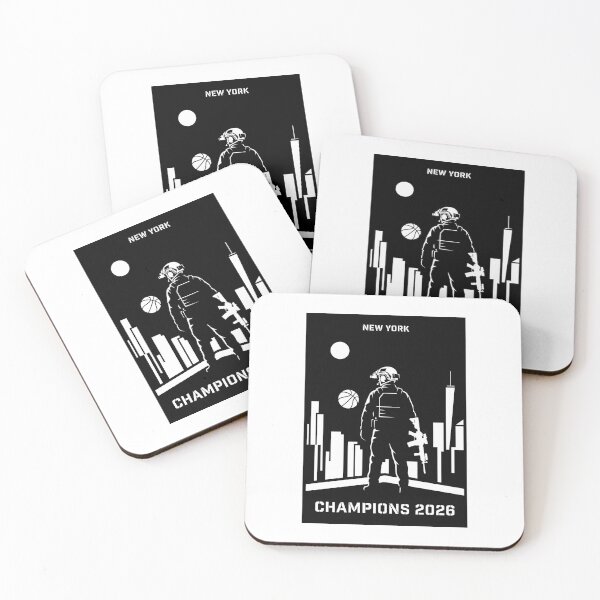 Item preview, New York Champions 2026 - Tactical Operator Skyline Minimal Poster Sticker designed and sold by theminimalzone.