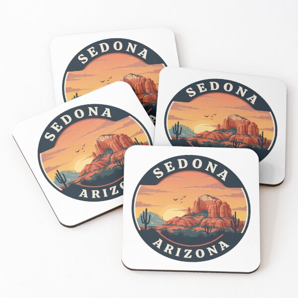 Item preview, Sedona Arizona: Retro Red Rock Emblem designed and sold by CircinusStore.