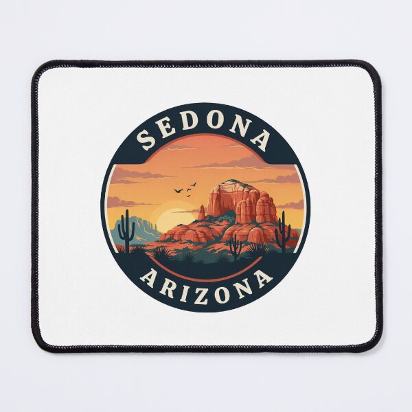 Item preview, Sedona Arizona: Retro Red Rock Emblem designed and sold by CircinusStore.