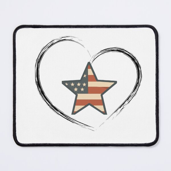 Item preview, An American flag in the heart INDEPENDENCE DAY designed and sold by Tshirtmania4you.
