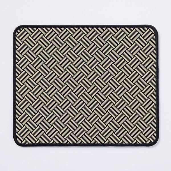 Item preview, Black and Sand basket weave designed and sold by pattern-archive.