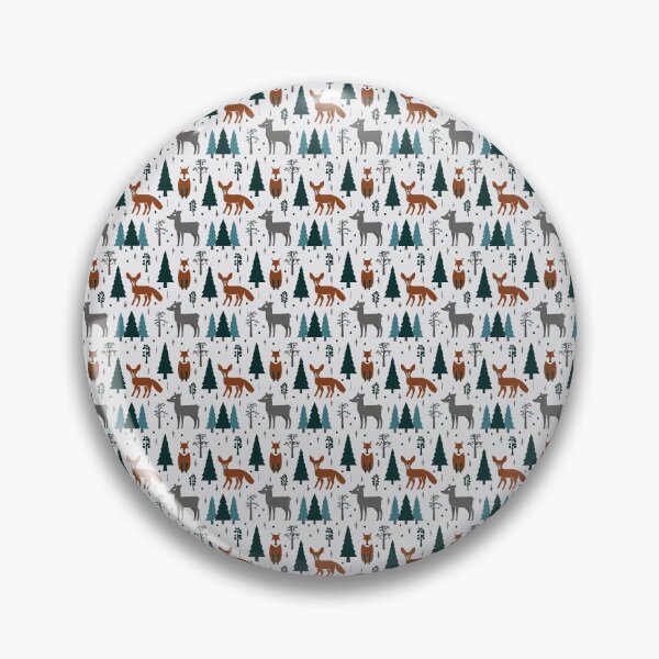 Item preview, Winter Woodland Critters & Snowy Pine Forest designed and sold by Proportional19.