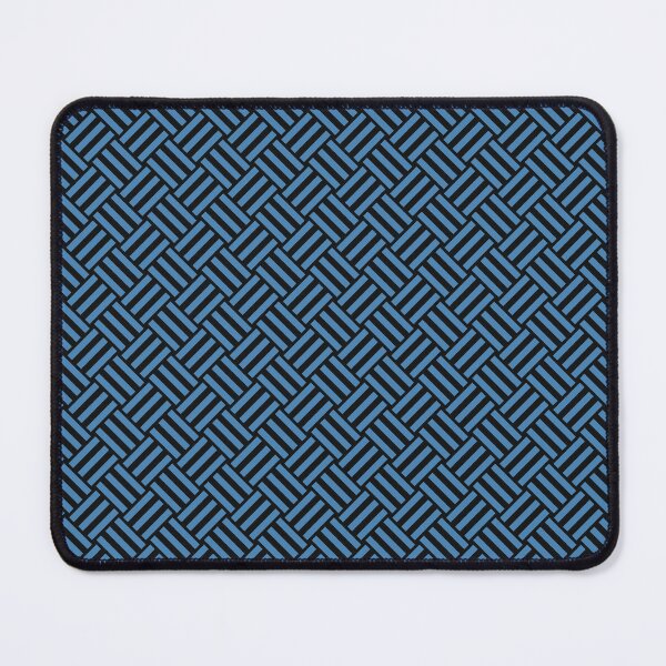 Item preview, Black and Steel Blue basket weave designed and sold by pattern-archive.