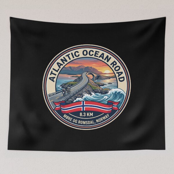 Item preview, Atlantic Ocean Road Norway Coastal Adventure designed and sold by enzoade.