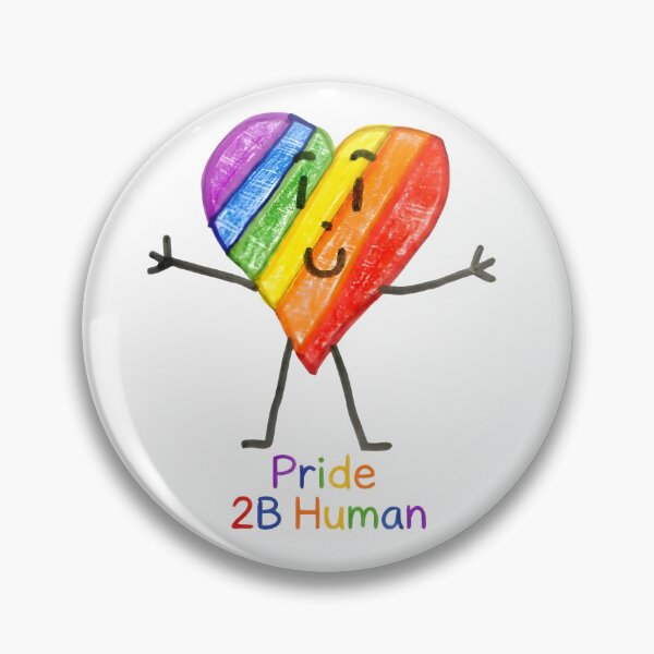 Item preview, Pride 2B Human Cute Rainbow Heart designed and sold by Megghy-Style.