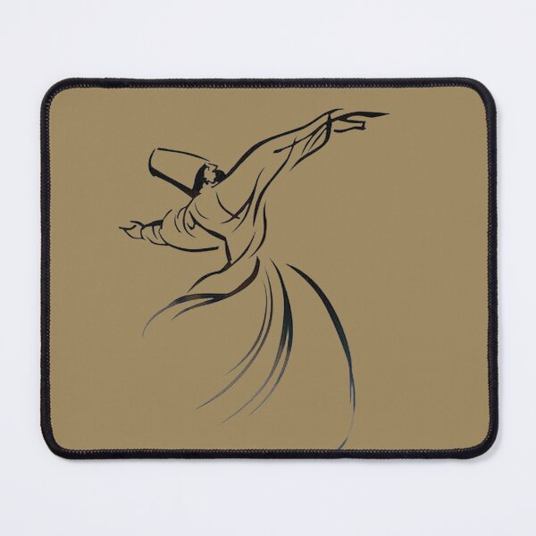 Item preview, Dervish Line Drawing Calligraphy Style In Black designed and sold by taiche.