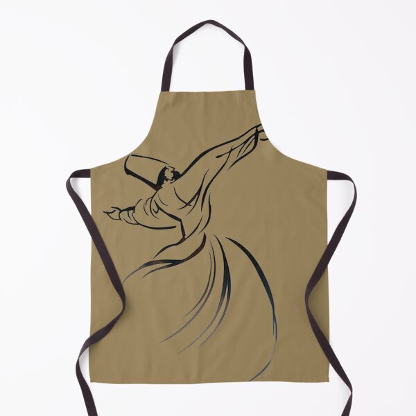 Item preview, Dervish Line Drawing Calligraphy Style In Black designed and sold by taiche.