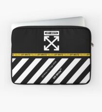 Off White Cover Full White Stripes Laptop Sleeve