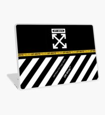 Off White Cover Full White Stripes Laptop Skin