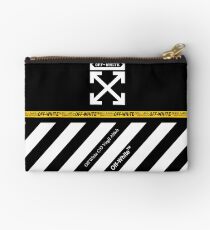 Off White Cover Full White Stripes Studio Pouch