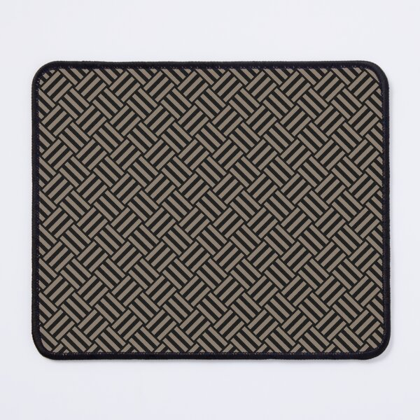 Item preview, Black and Taupe basket weave designed and sold by pattern-archive.