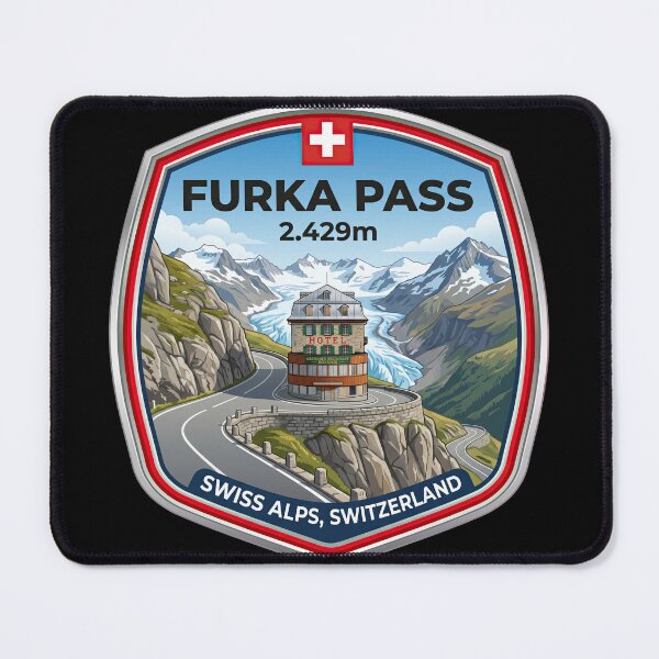 Item preview, Furka Pass Bucket List Ride Across The Swiss Alps designed and sold by enzoade.