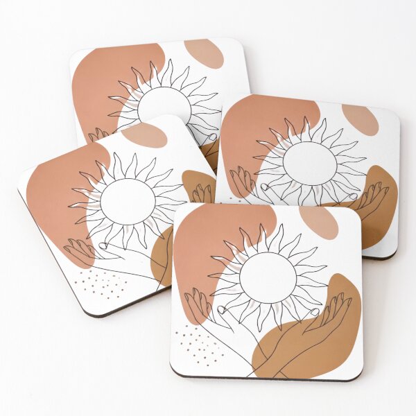 Item preview, Boho Sun Hands - Minimalist Celestial Line Art designed and sold by Melian Vintage.