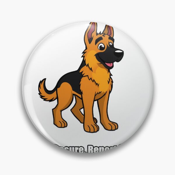 Item preview, German Shepherd Sticker - House Secure Report At Dawn - Funny GSD Gift designed and sold by pawdrops.
