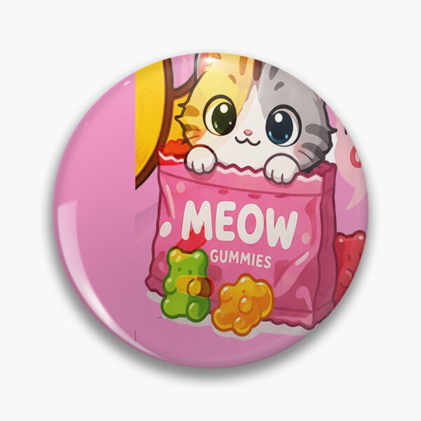 Item preview, snack attack candy cfunny cat art designed and sold by  Mudikeys.