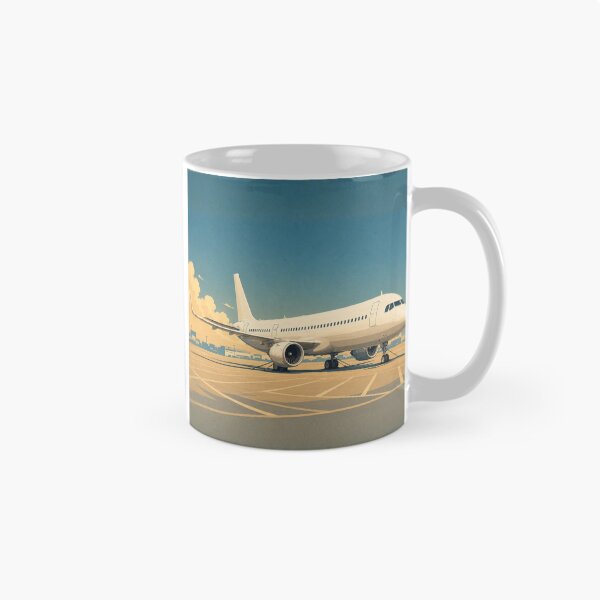 Item preview, Commercial Airliner Airport Apron Illustration designed and sold by EMairplanes.
