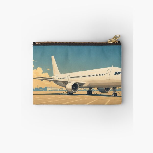Item preview, Commercial Airliner Airport Apron Illustration designed and sold by EMairplanes.