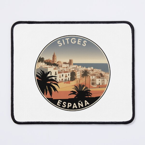 Item preview, Sitges España: Coastal Sunset Badge designed and sold by CircinusStore.