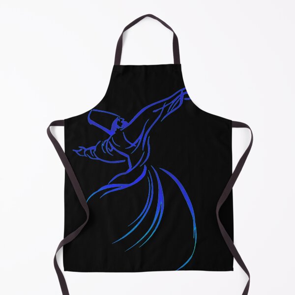 Item preview, Dervish Calligraphy Style Blue Hue Vector Art designed and sold by taiche.