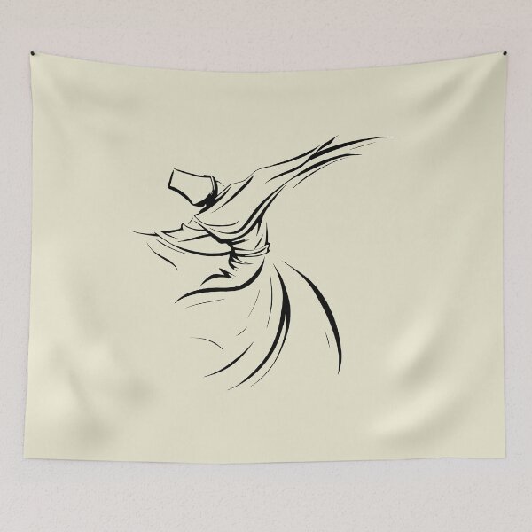 Item preview, Cultural And Spiritual Dance Of The Dervish Line Art designed and sold by taiche.