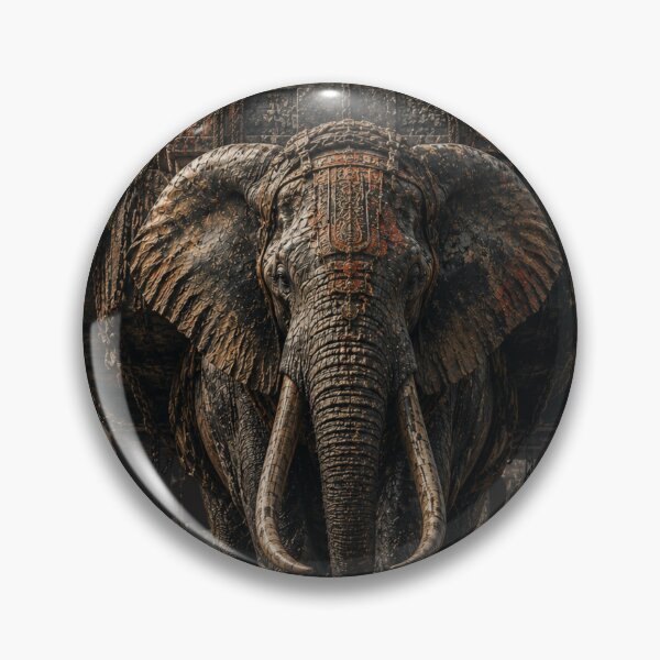 Item preview, Operator Built Under Weight Elephant Industrial Canvas Print designed and sold by SavannaStrikes.