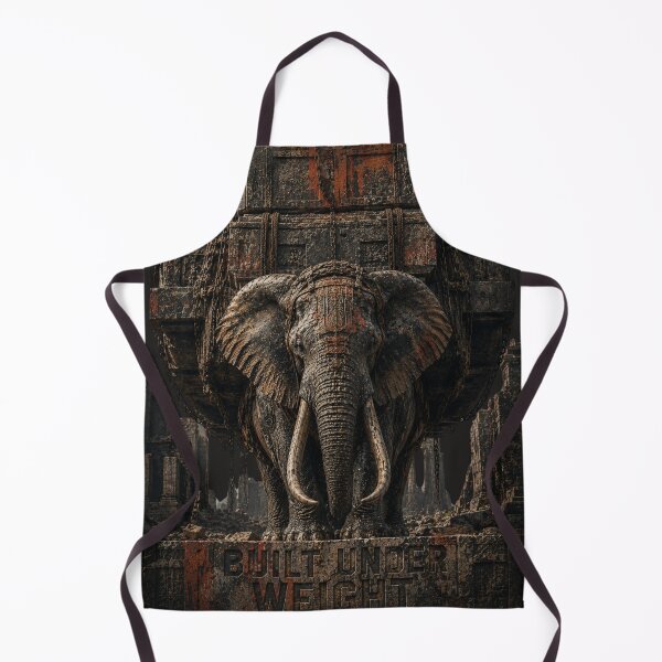 Item preview, Operator Built Under Weight Elephant Industrial Canvas Print designed and sold by SavannaStrikes.