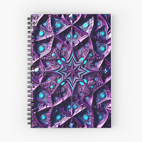 Item preview, Jeweled Purple Cosmic Mandala Wall Art designed and sold by IntelliMindDesigns.