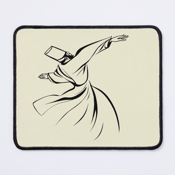 Item preview, The Dervish Receives Spiritual Benevolence Line Art designed and sold by taiche.