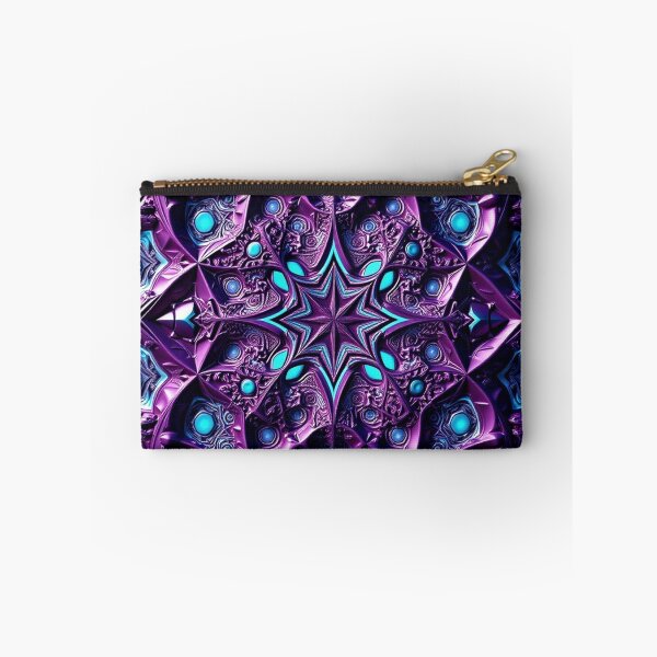 Item preview, Jeweled Purple Cosmic Mandala Wall Art designed and sold by IntelliMindDesigns.