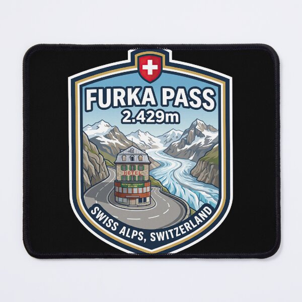 Item preview, Furka Pass Glacier Views And Mountain Curves designed and sold by enzoade.