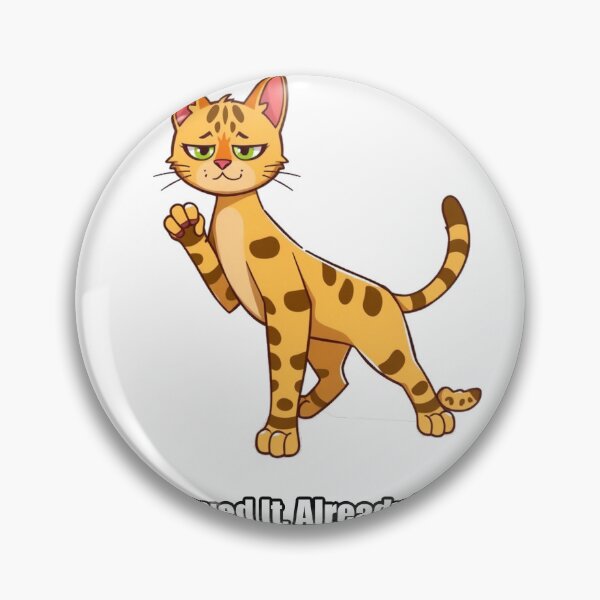 Item preview, Bengal Cat Sticker - Destroyed It Already Bored - Funny Bengal Cat Gift designed and sold by pawdrops.