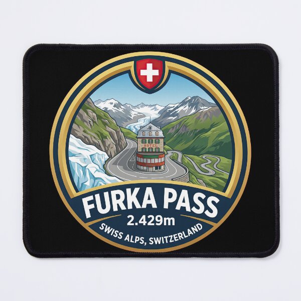 Item preview, Furka Pass Legendary Swiss Alps Mountain Road designed and sold by enzoade.