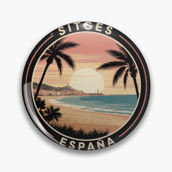 Item preview, Sitges España: Mediterranean Coastal Emblem designed and sold by CircinusStore.