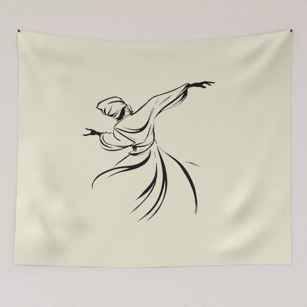 Item preview, The Dervish Relationship Between Man And God Line Art designed and sold by taiche.