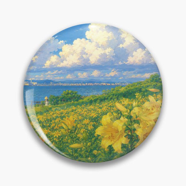 Item preview, Ghibli-Inspired Lily Field  designed and sold by luiarteu.