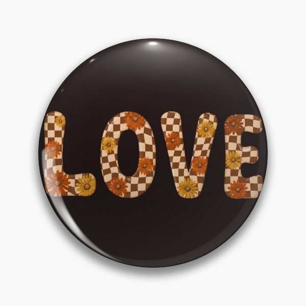 Item preview, Retro Checkerboard Love - Groovy Flower Power Daisies designed and sold by Melian Vintage.