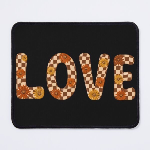 Item preview, Retro Checkerboard Love - Groovy Flower Power Daisies designed and sold by Melian Vintage.