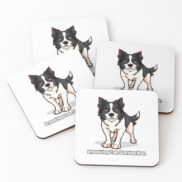 Item preview, Border Collie Sticker - Organizing You Starting Now - Funny Collie Gift designed and sold by pawdrops.