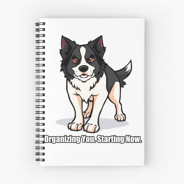 Item preview, Border Collie Sticker - Organizing You Starting Now - Funny Collie Gift designed and sold by pawdrops.