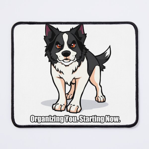 Item preview, Border Collie Sticker - Organizing You Starting Now - Funny Collie Gift designed and sold by pawdrops.