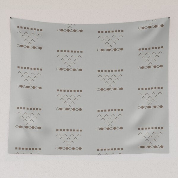 Item preview, Abstract Geometric Earth Tones - Chevron and Circles Minimal Art designed and sold by CaramelCo.