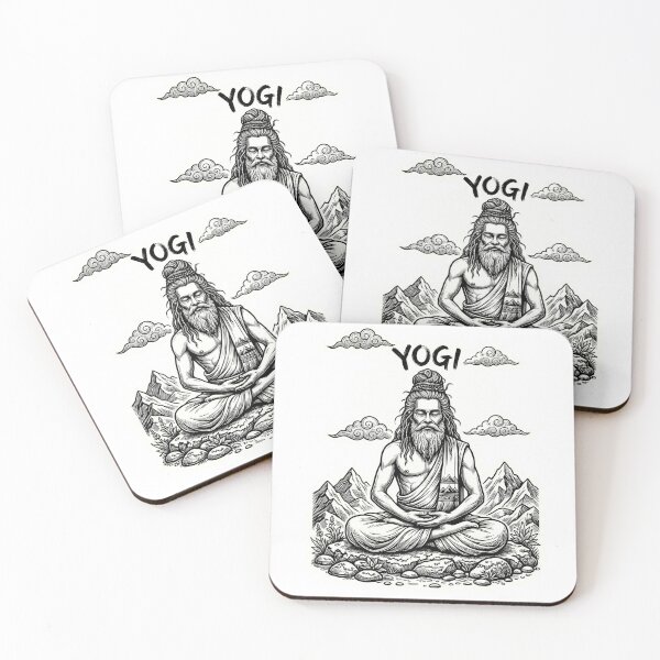 Item preview, Yogi Meditation Sticker - Spiritual Yoga Mountain Sage Design designed and sold by venus-st.