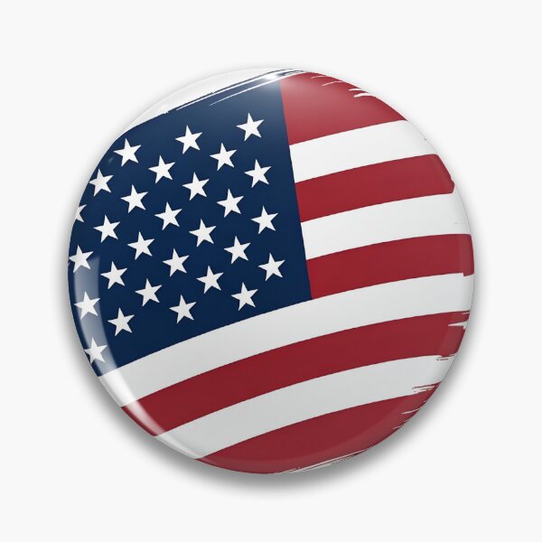 Item preview, Distressed American Flag Paint Brush Stroke Sticker designed and sold by GeekStickerLab.