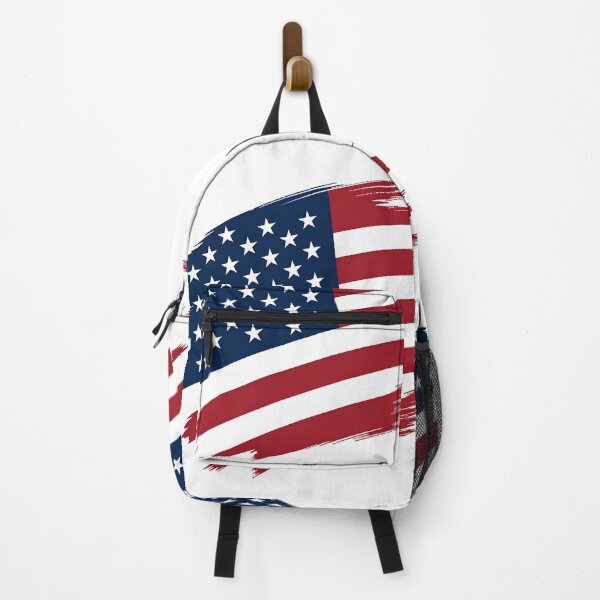 Item preview, Distressed American Flag Paint Brush Stroke Sticker designed and sold by GeekStickerLab.