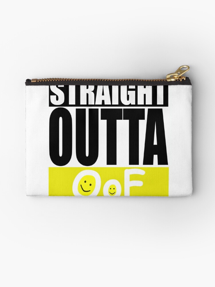 Oof Roblox Zipper Pouch By Supradon - roblox memes zipper pouches redbubble