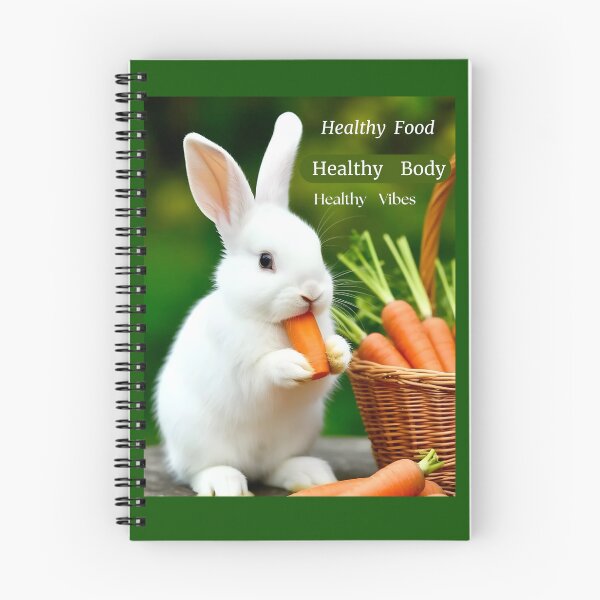 Item preview, Cute  Rabbit  with  Healthy  quotes designed and sold by Brewgoodness.